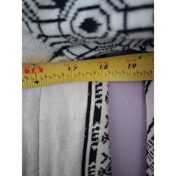 Staring at Stars Anthropologie Open Front Waterfall Knit Geometric Cardigan S - Picture 8 of 9